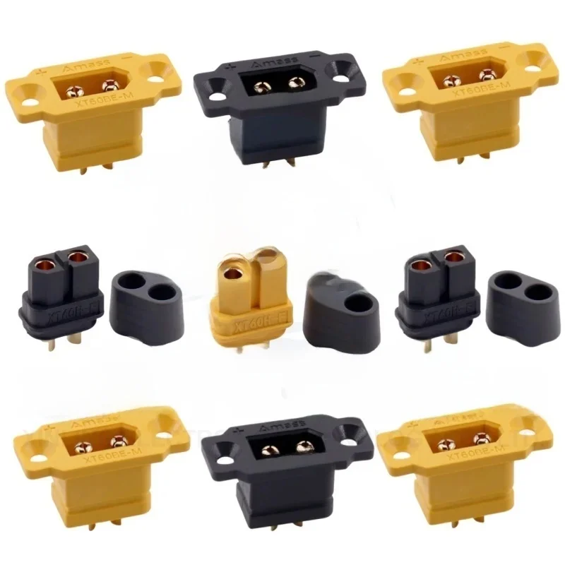 Amass XT60BE-M mâle d'origine XT60BE XT60 XT60H connecteur de balle prise de câble pour RC FPV chargeur batterie moteur ESC
