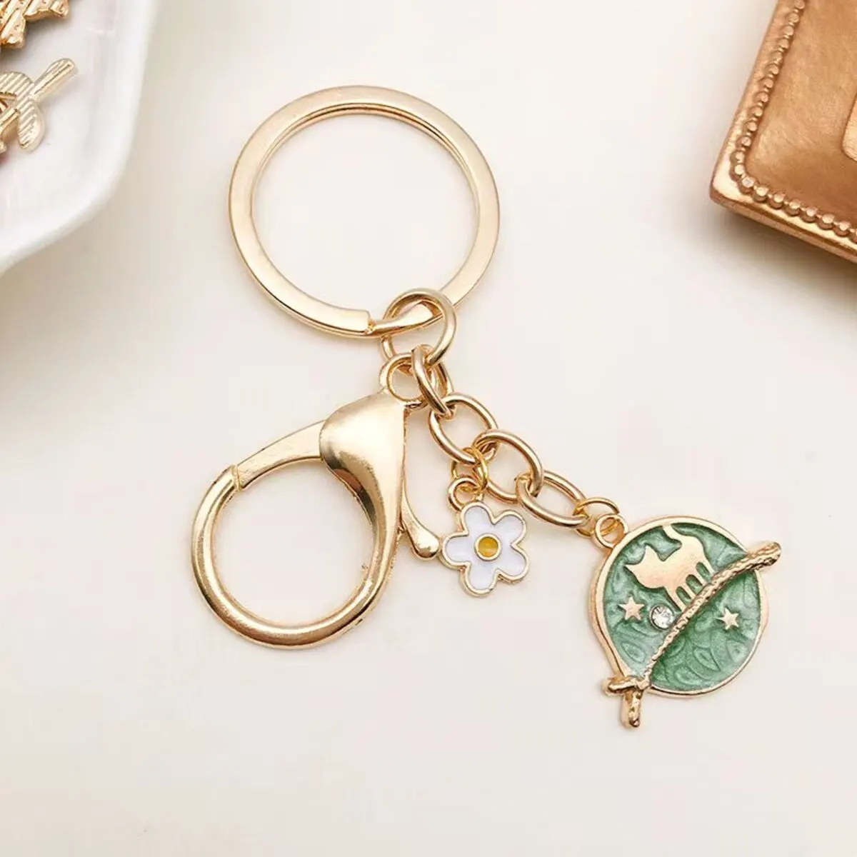 Mix Styles 20/30/50pcs Jewelry Making Charms Golden Enamel Plated Pendant For DIY Jewelry Making Handmade Jewelry Accessories image 5