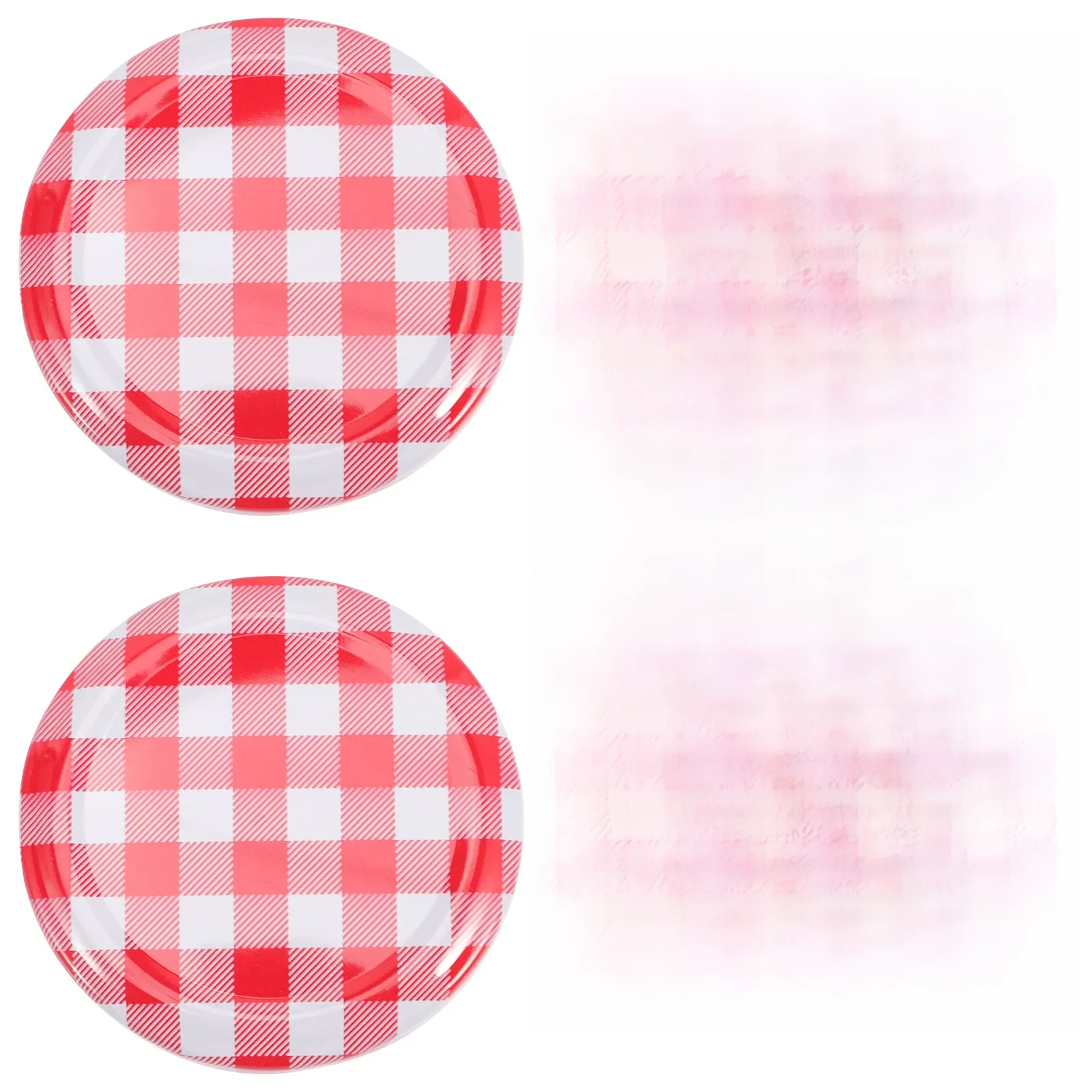 40 Stück bunte Gitter Marmelade Gläser Deckel Weithals Schraub deckel Twist Off Deckel Aufbewahrung