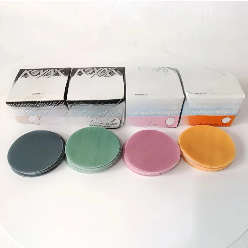 KOVAX-Papier de Verre Souple, Rond Auto-Adhésif, Flocage, Ponçage à Sec, Peinture de Voiture, Polissage de Finition, 3 Pouces, 75mm, 50 Pièces