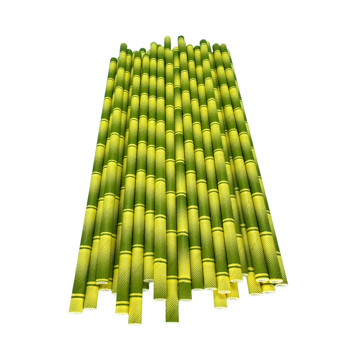 

300pcs Paper Straw Yellow Bamboo Bulk for Party Supplies Birthday Wedding Baby Shower Juice Shakes Smoothies cocktail