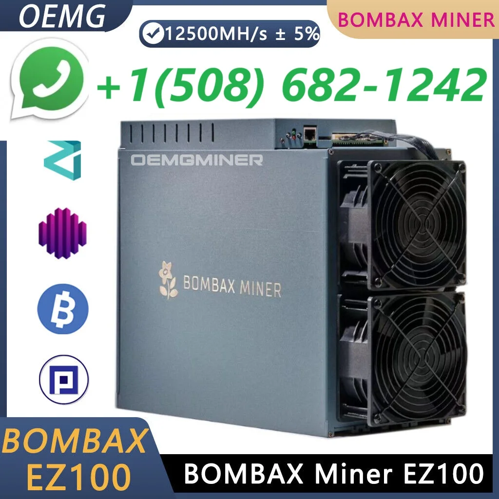 Buy 5 get 3 free BOMBAX MINER EZ100 12500M 2300W ETC, ZIL,OCTA Miner