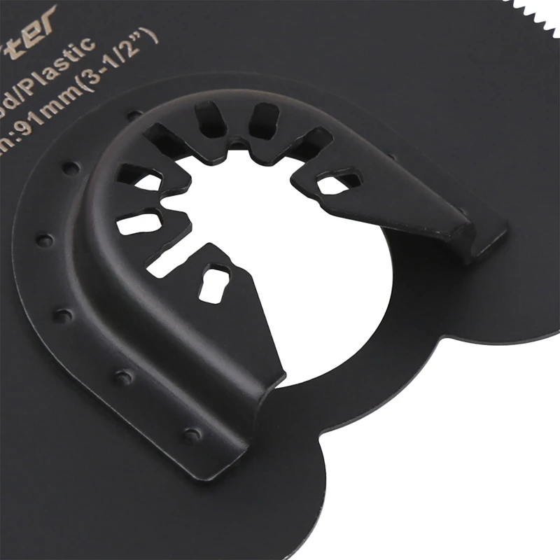 Vearter 4Pcs 91mm High Carbon Steel Semicircle Universal Oscillating Multitool Saw Blade Used to Cut Wood Plastic PVC Plaster