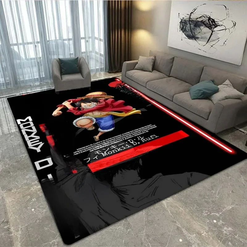Stilvoller 3D-Druck ein Stück Anime Logo Teppich Wohnzimmer und Schlafzimmer Dekor Bereich Teppich