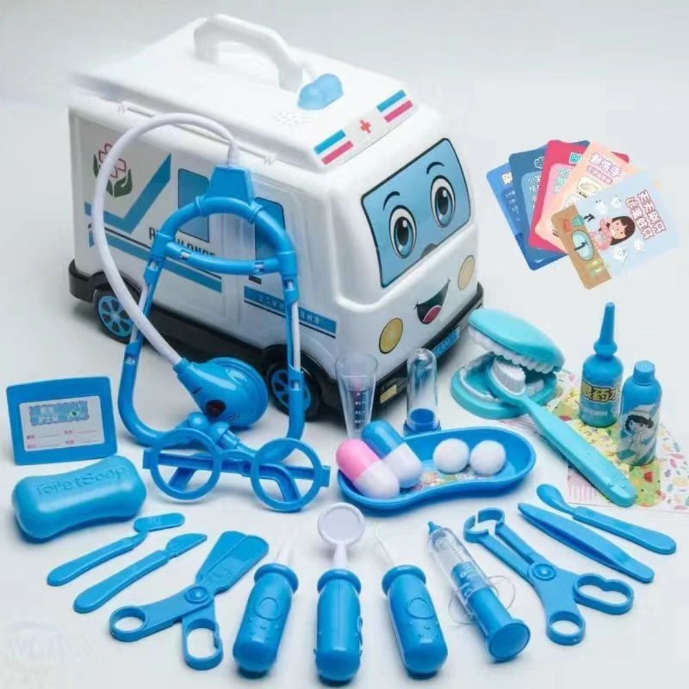 WizKidz Kids Doctor Nurse Role Play Set Educational Medical Kit With Stethoscope Dental Tools for Boys & Girls Perfect Gift Idea