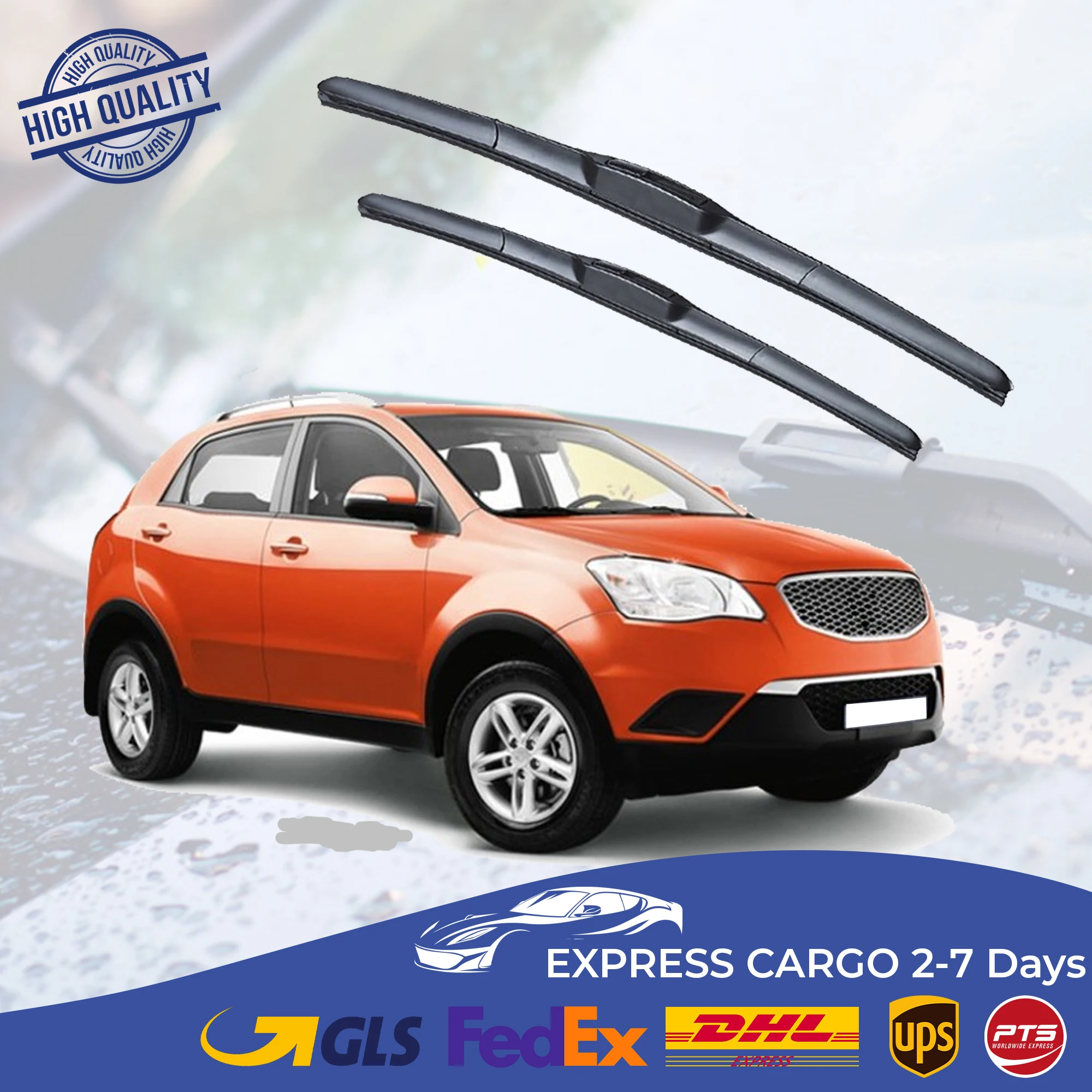 

Car Wiper Blade For Ssangyong Korando 2011 2012 2013 2014 2015 Hybrid Auto Windscreen Windshield Wipers Blades Window Wash Front