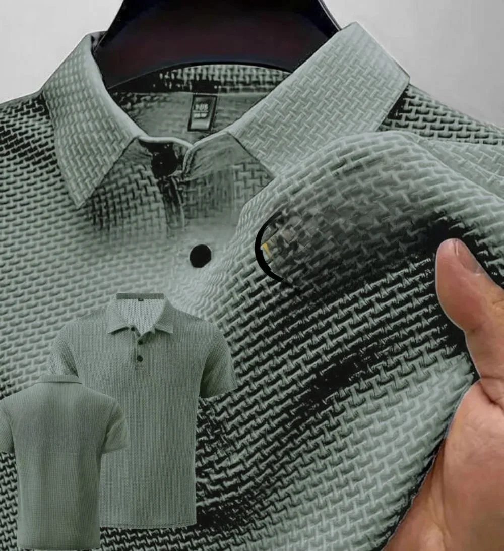 Été nouveaux hommes polos T-Shirt CZ Ceska Zbrojovka armes à feu haut de gamme glace soie maille hommes à manches courtes hauts col de chemise