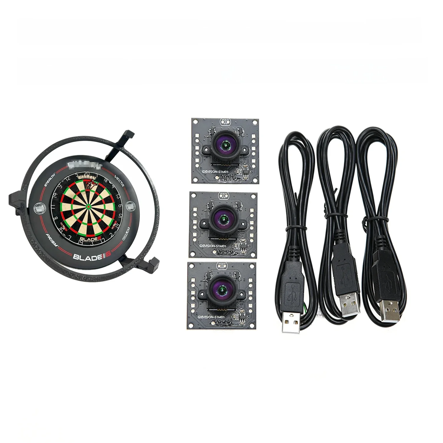 GXIVISION 3PCS IMX179/OV2735/OV9732100 Graden 1MP 30fps 2M Kabel Camera Module Compatibel Voor DIY Autodarts.io, USB Gratis Driver - afbeelding 2