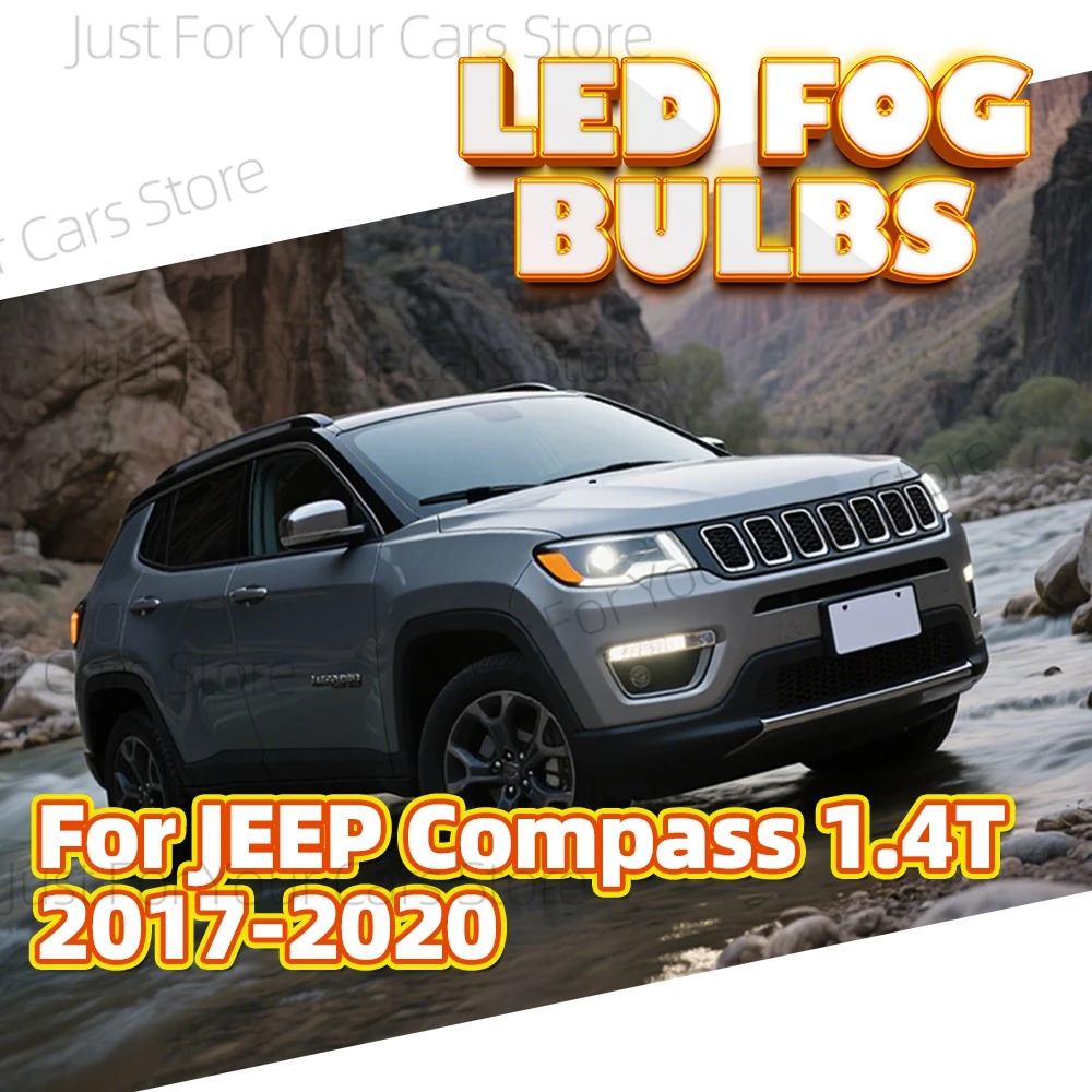

2x автоматические противотуманные фары 6000K для 2017 2018 2019 2020 JEEP Compass 1.4T Luces автомобильные противотуманные фары лампы Canbus
