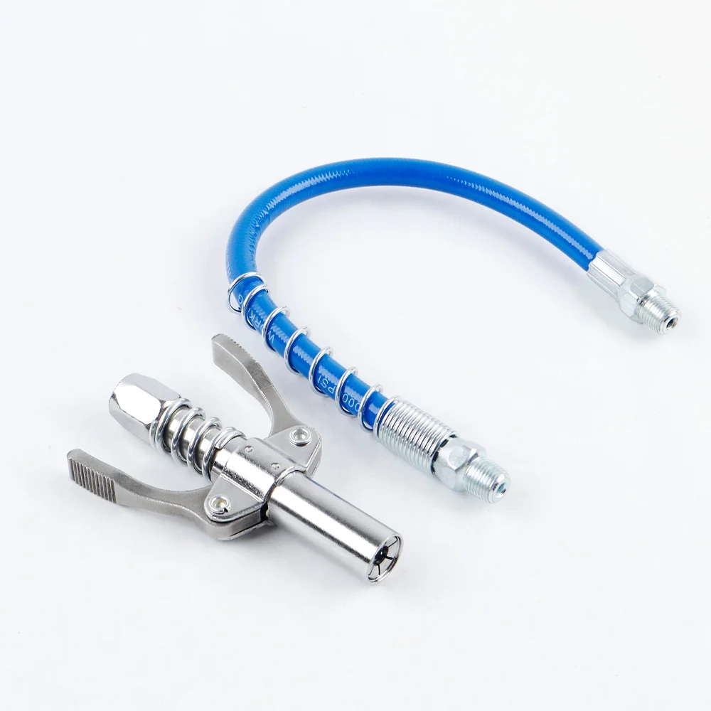 

Grease Gun Coupler Grease Nozzle Lubricant 10000 PSI NPTI/8 High Pressure Tip Repair Tools Oil Pump Car Syringe Stainless Steel