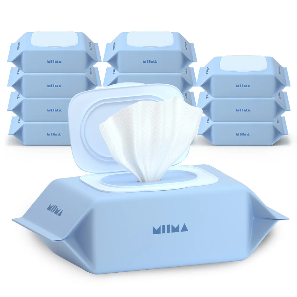 Mime wipes Blue (normal cap type) (12 pieces)