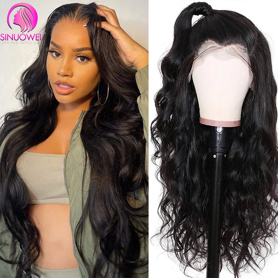 

30Inch Body Wave 13x6 Lace Front Wig Full Lace Human Hair Pre Plucked 13x4 4x4 Transparent Lace Frontal Wig Brazilian Body Hair