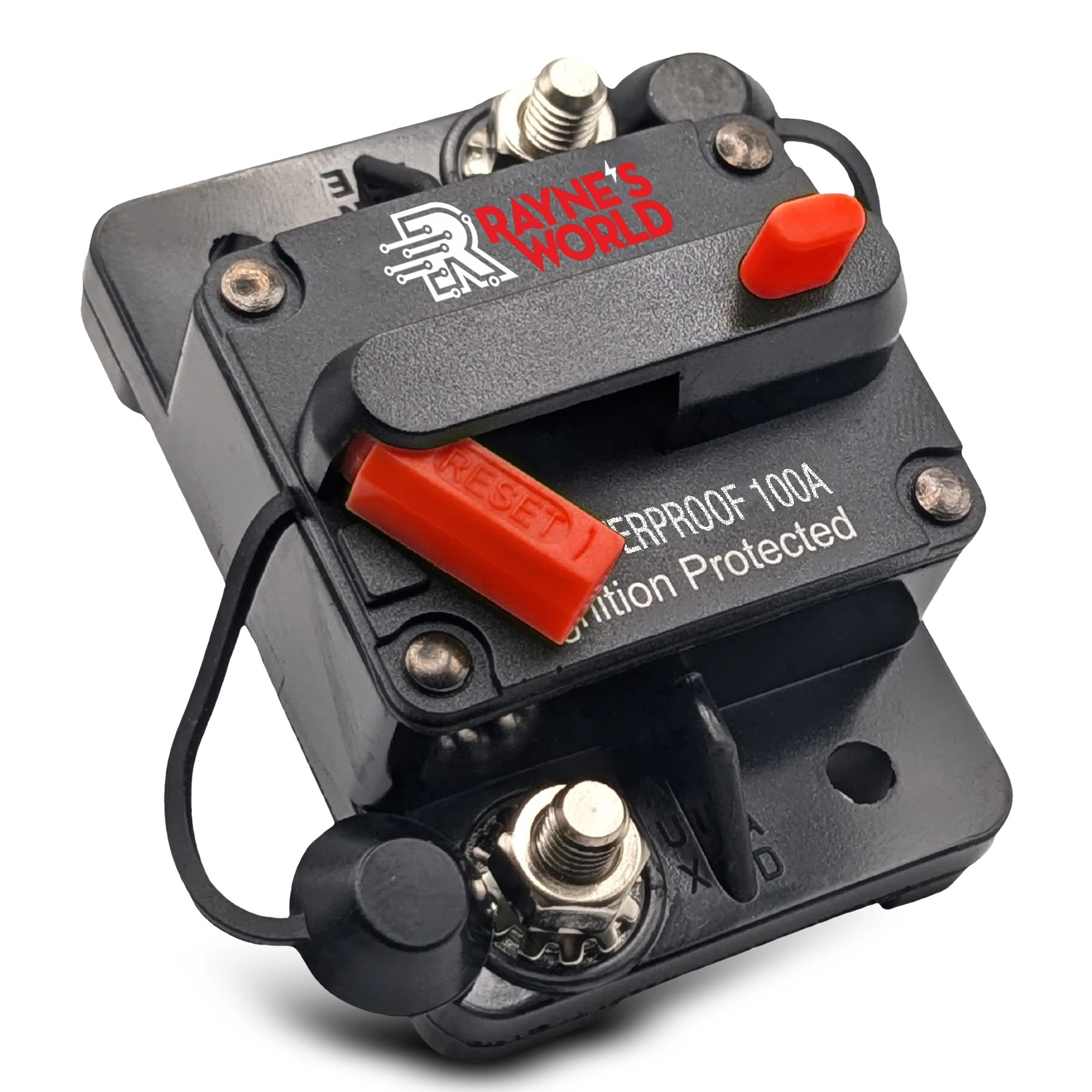 

Rayne's World 30-300 Amp 12-48V DC Waterproof Circuit Breaker Manual Reset Auto/Marine/Solar/RV/Car Audio