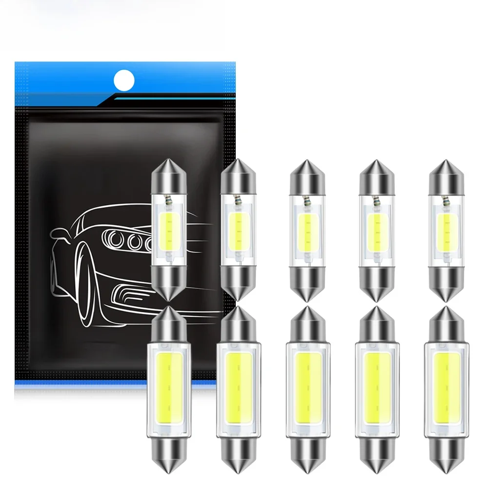 10Pcs C5W C10W Led-lampe Canbus 31mm 36mm 39mm 41mm Girlande Led Auto innen Licht Dome Lesen Kennzeichen Lampe 12V Auto Weiß