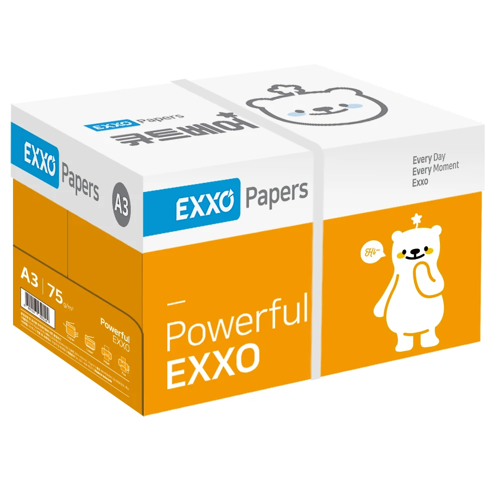 EXXO cute bear A3 copy paper 75g 2500 sheets 1BOX