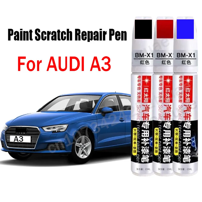 Car Paint Scratch Repair Pen for Audi A3 Touch-Up Pen Black White Blue Gray Red Silver Paint Care Accessories