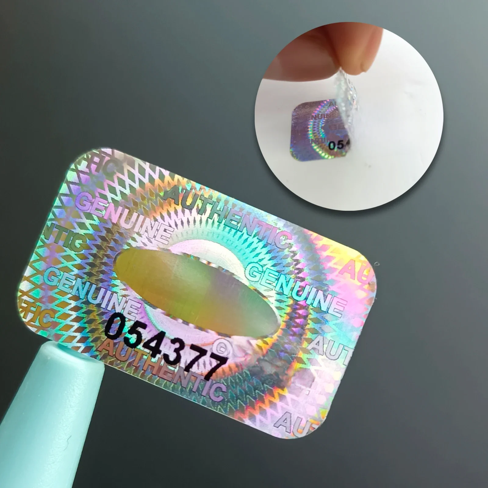 300/600/1200 Stück Sicherheitssiegel Manipulationssichere Aufkleber Holografische Garantie-Siegel Laseretiketten mit Seriennummer Klebeetiketten