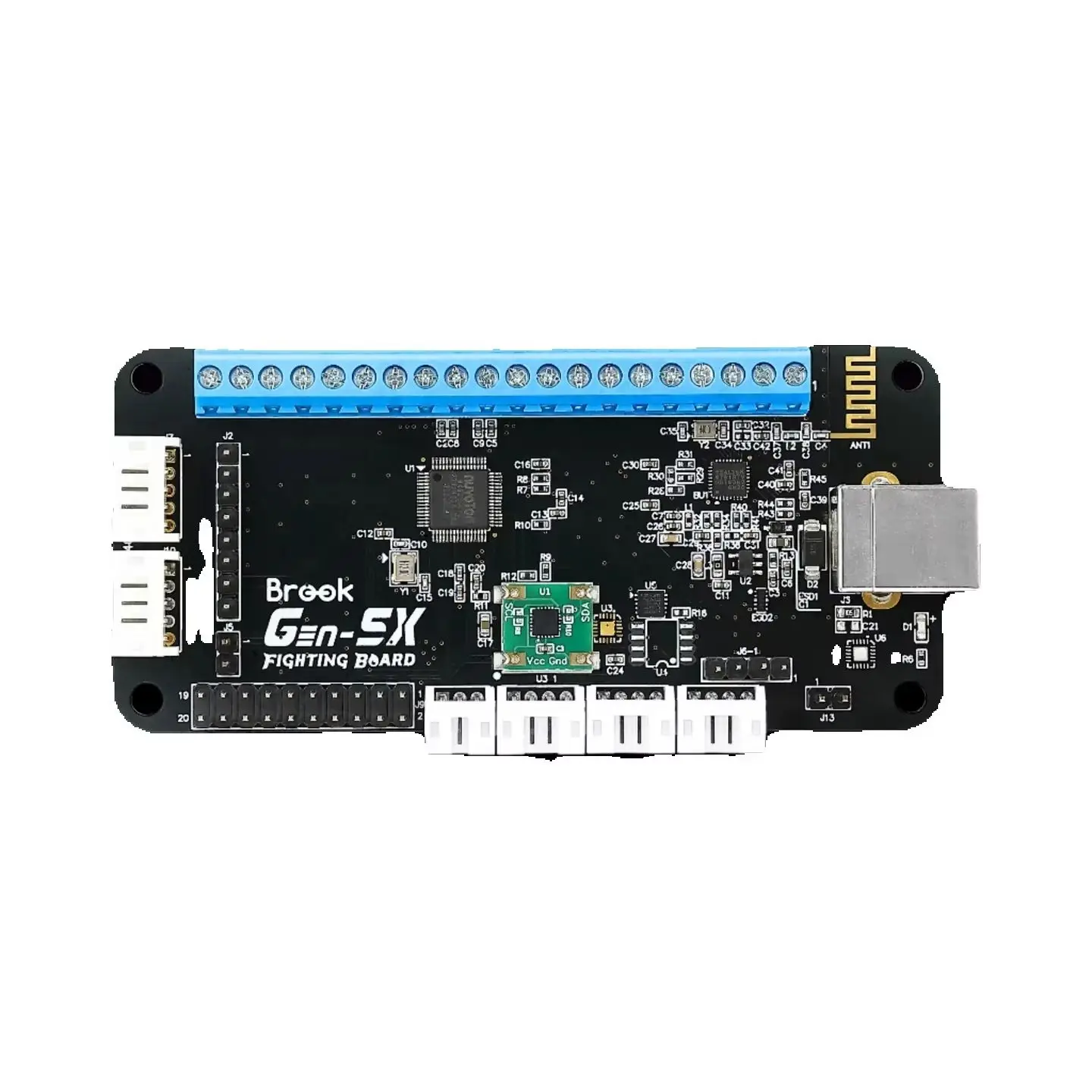 

Brook Gen-5X Fighting Board Multi-Platform Controller Supports PS5 Xbox Series X/Switch/PC with RGB-LED Lighting Effects