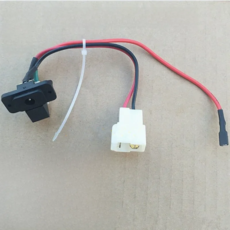 Trou de chargement pour enfants véhicule électrique 6V 12V port de charge rond pour enfants ligne de bande de prise de chargeur de véhicule électrique