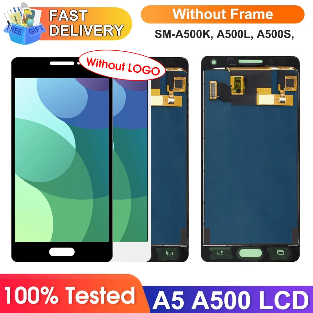 For Samsung Galaxy A5 2015 A500 A500F A500FU A500H A500M LCD Display Touch Screen Digitizer Assembly For A5 A500 LCD Screen