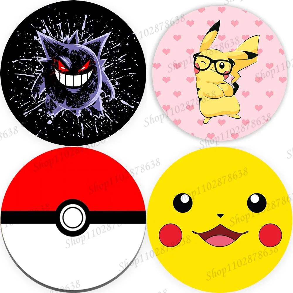 

Gengar Pokemon Backdrops Elastic Cover Boy Kid Birthday Party Banner Jynect Bulbasaur Face Decor Anime Photoshoot Props