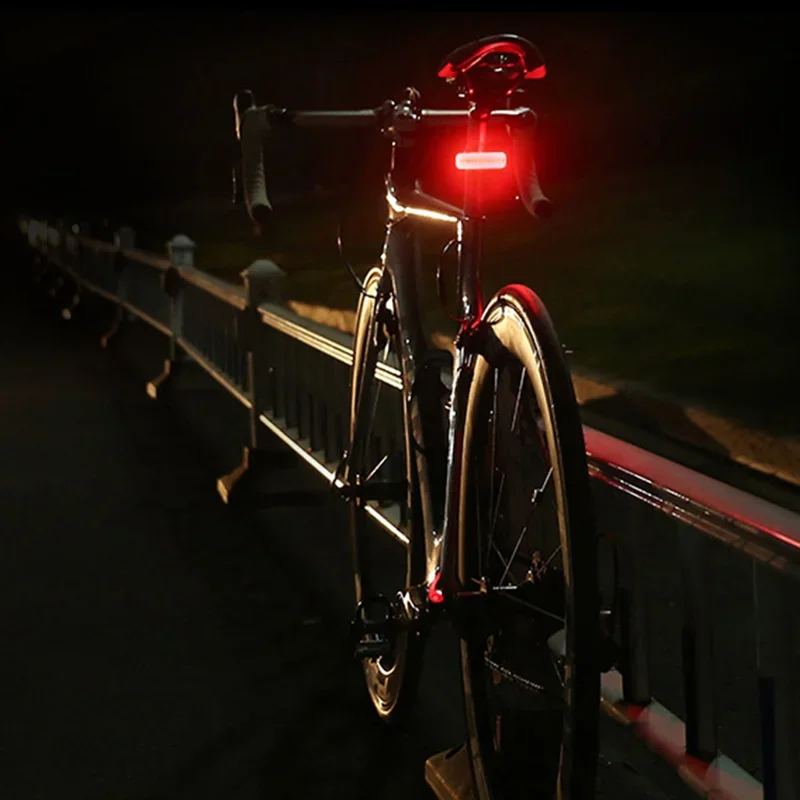 1200MAh LED Taillight Bicycle Rechargeable Rear Light Bicycle Safety Warning Light Bike Rear Tail Light