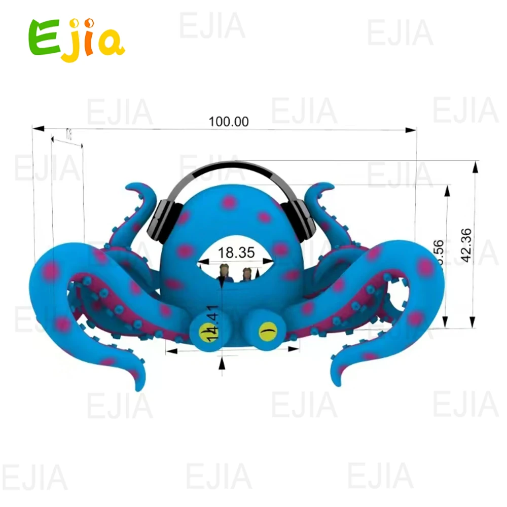 Cabina de DJ de pulpo inflable grande para exteriores, pulpo de escenario musical festivo con soplador para festivales de música, publicidad al aire libre, 8/10m