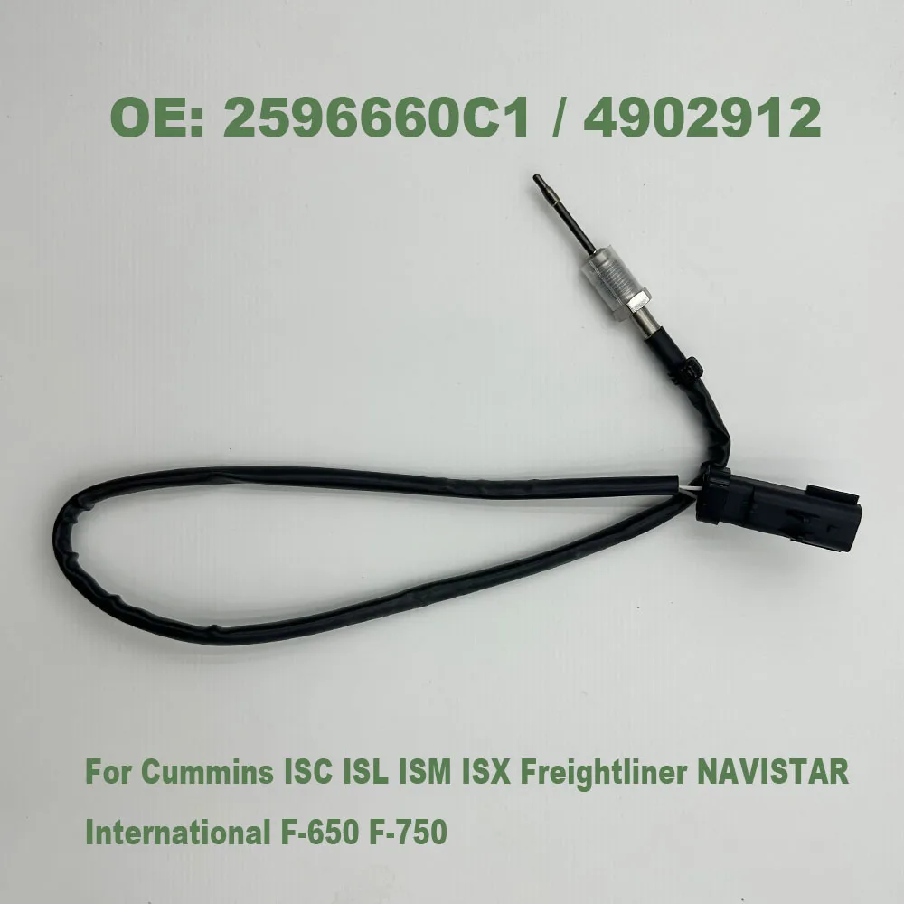 2596660C1 Exhaust Gas Temperature Sensor 4902912 For C-ummins ISC ISL ISM ISX Freightliner NAVISTAR International F-650 F-750