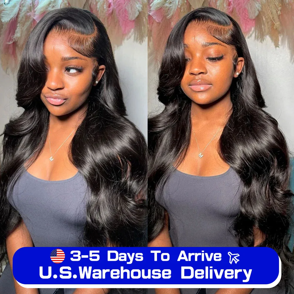 40 inch Body Wave Lace Wig 13x6 Lace Frontal Human Hair Wigs Brazilian Loose Water Wave 13x4 Lace Closure Wig for Black Women