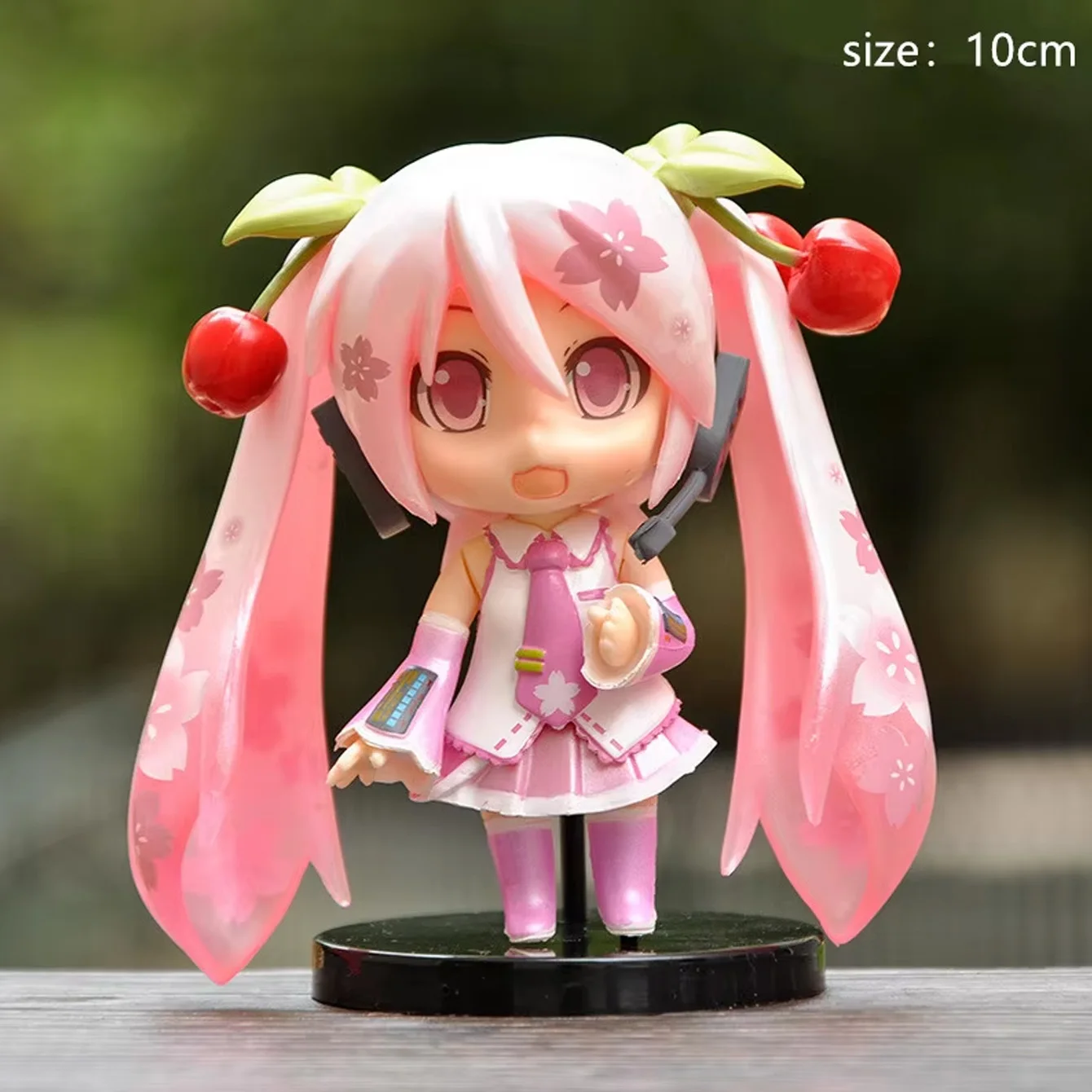 Hatsune Miku 3-Piece Nendoroid Style Figure Set Classic Miku, Sakura Miku, Snow Miku Anime Decor & Fan Gift Desktop Ornament view 4