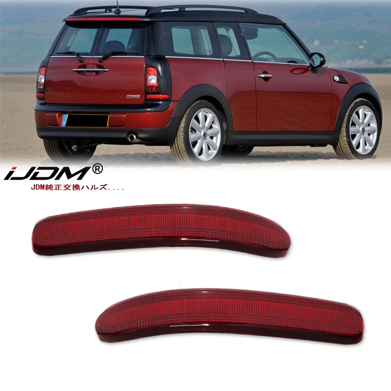 

Rear Bumper Light Reflectors Lens Cover Car Accessories Plastic Red Fit For Mini Cooper Clubman R55 2008 2009 2010-2013 2014
