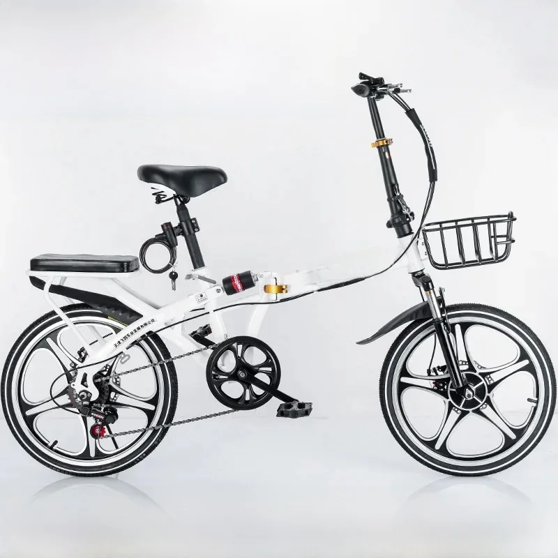AliExpress 20 Inch Folding Bike For Adult Student Variable Speed Double Damper Disc Brake Mountain Bicycle