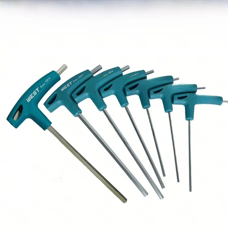 AliExpress 1pc T-shaped Flat Head Hex Wrench with Handle - An Ergonomic Handle A High-quality Hex Tool for Bicycle Maintenance and Repair
