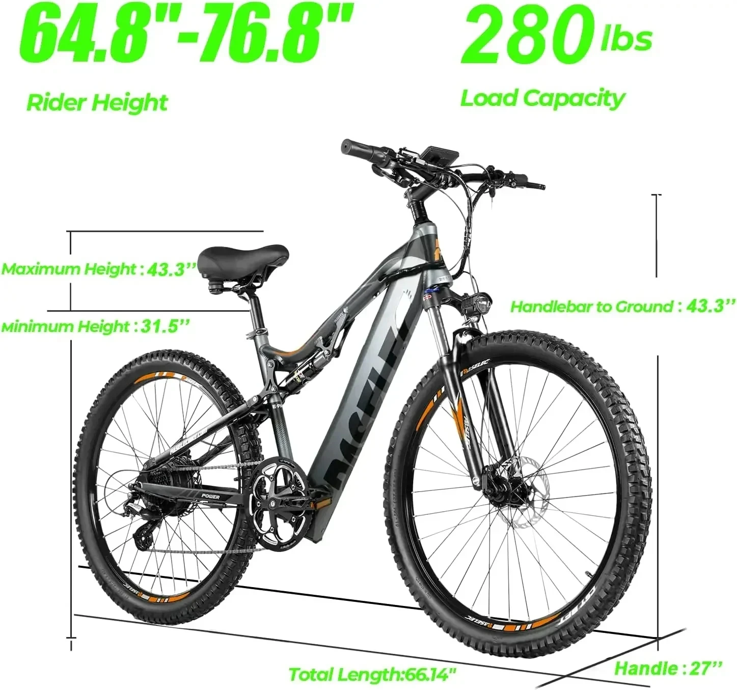 Venda rápida!!! Bafang-Bicicleta elétrica a motor profissional para adultos, Ebike de 9 velocidades, suspensão total, 1000W, bateria pico 17AH, 27.5