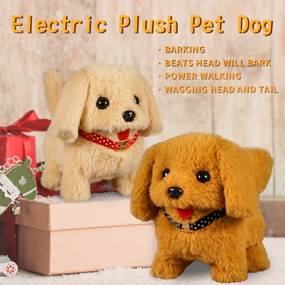 

Электрическая плюшевая игрушка для собак, собак, может ходить и лая, реалистичная и милая игрушка в подарок