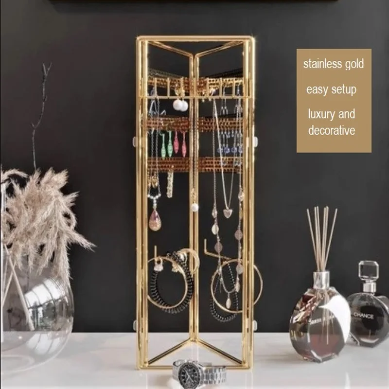 Altın 3 PCs Jewelry Stand Takılık Organizer Takılık, Organizer, Women Accessory Stand, Decorative Jewelry Stand, custom Jewelry