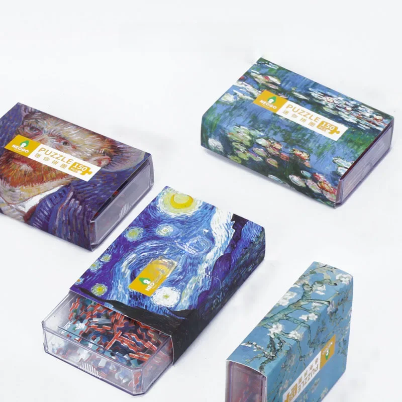 150 stücke Rohr Mini Karton Puzzles Streichholzschachtel Spiel Spielzeug für Kinder Erwachsene Lernen Bildungs Montieren Spielzeug Spiele Puzzle