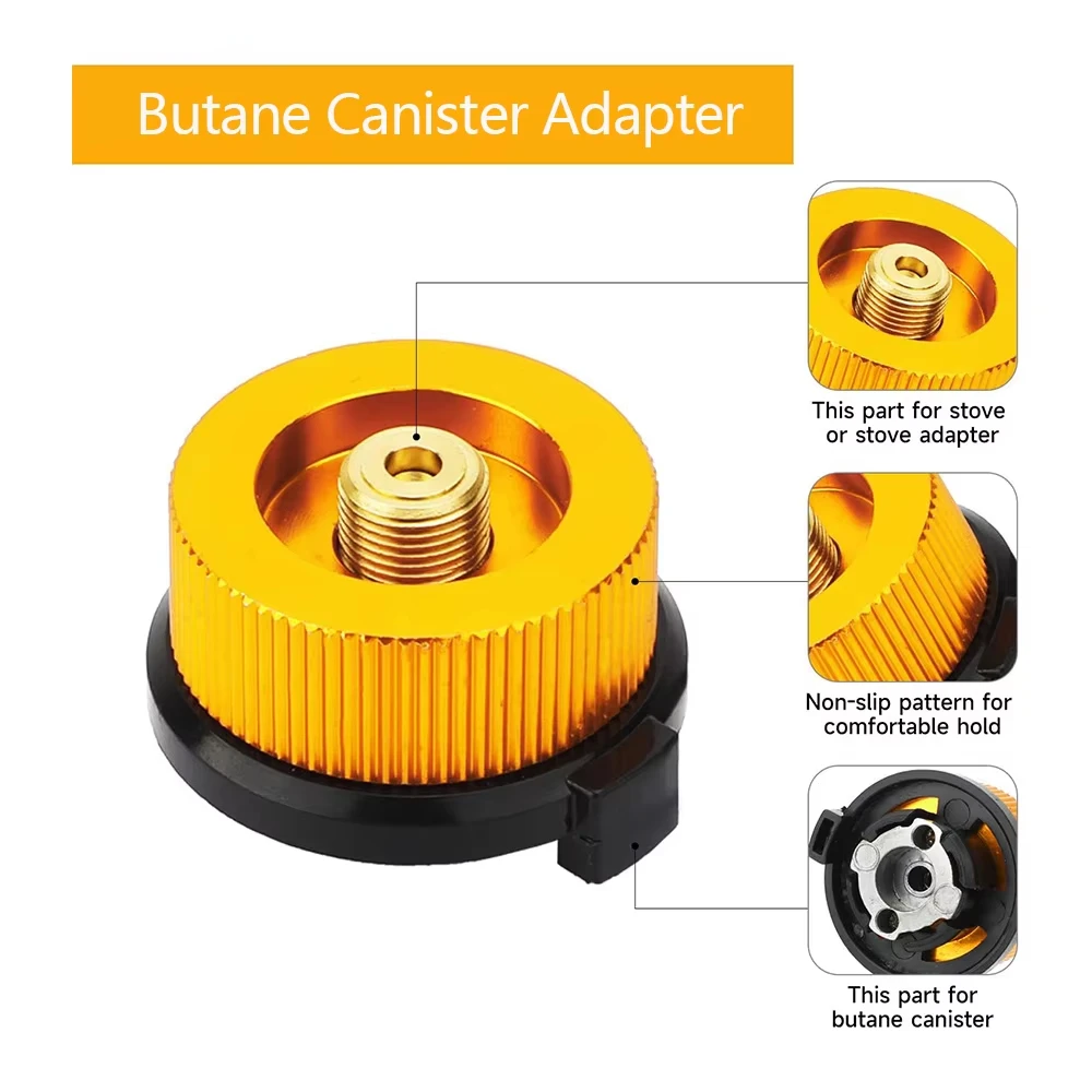 Pandatour Camping Gasherd Adapter ButaneAdapter Verlängerungsschlauch Split HerdKonverter Anschlussschlauch Gastank Adapter Ausrüstung – Detail 17