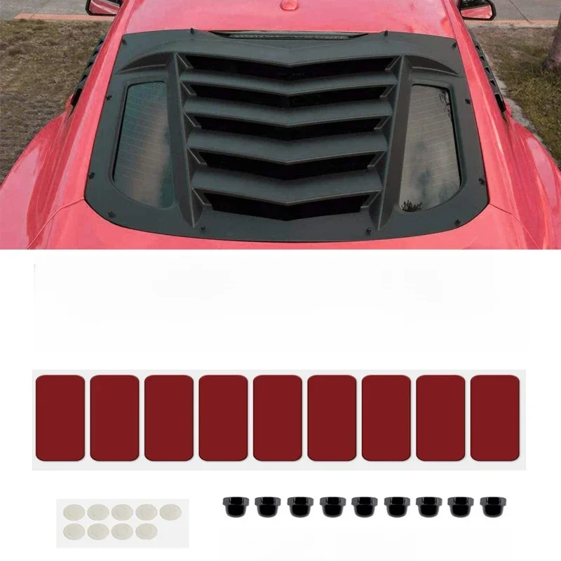 Żaluzje do tylnej szyby sprzęt instalacyjny do 2015 Ford Mustang 2016 2017 2018 dla Dodge Challenger & Camaro -New — 2