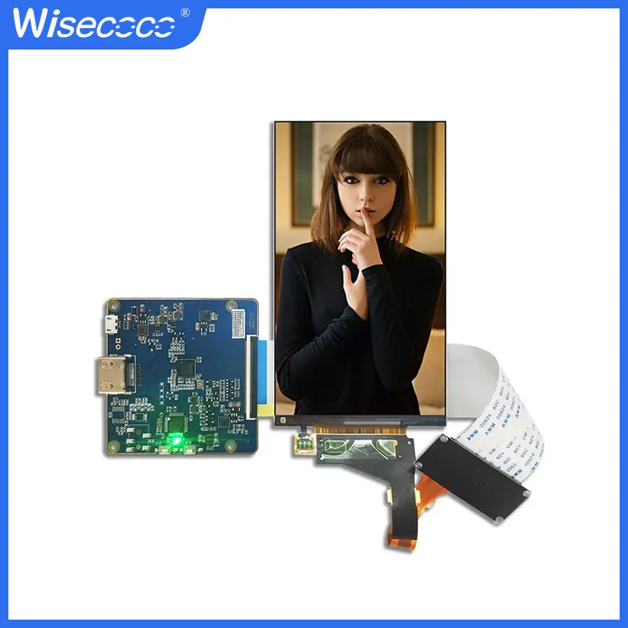 

Wisecoco LS055R1SX04 5.5 inch 2K LCD IPS display screen 2560x1440 TFT LCD Panel+ mipi Controller Board Backlight Removable