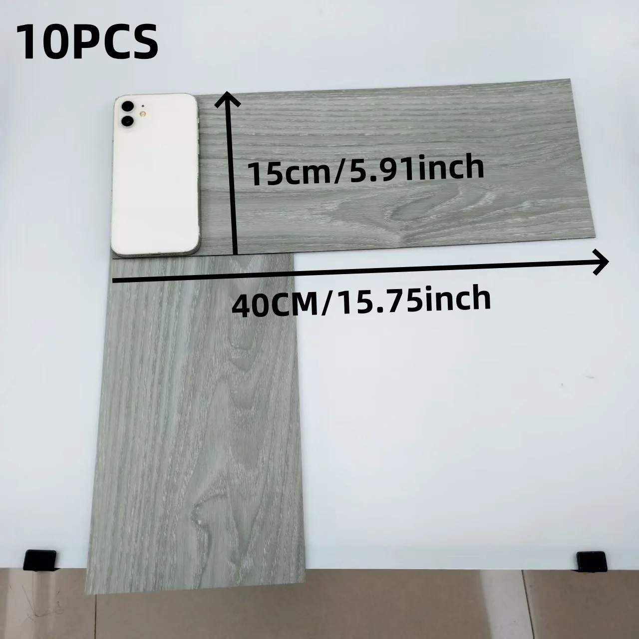 10 قطعة 40x15 سنتيمتر بولي كلوريد الفينيل ملصقات أرضية ملصقات ذاتية اللصق مقاوم للماء سميكة الخشب الحبوب ملصقات أرضية ملصقات غرفة المعيشة