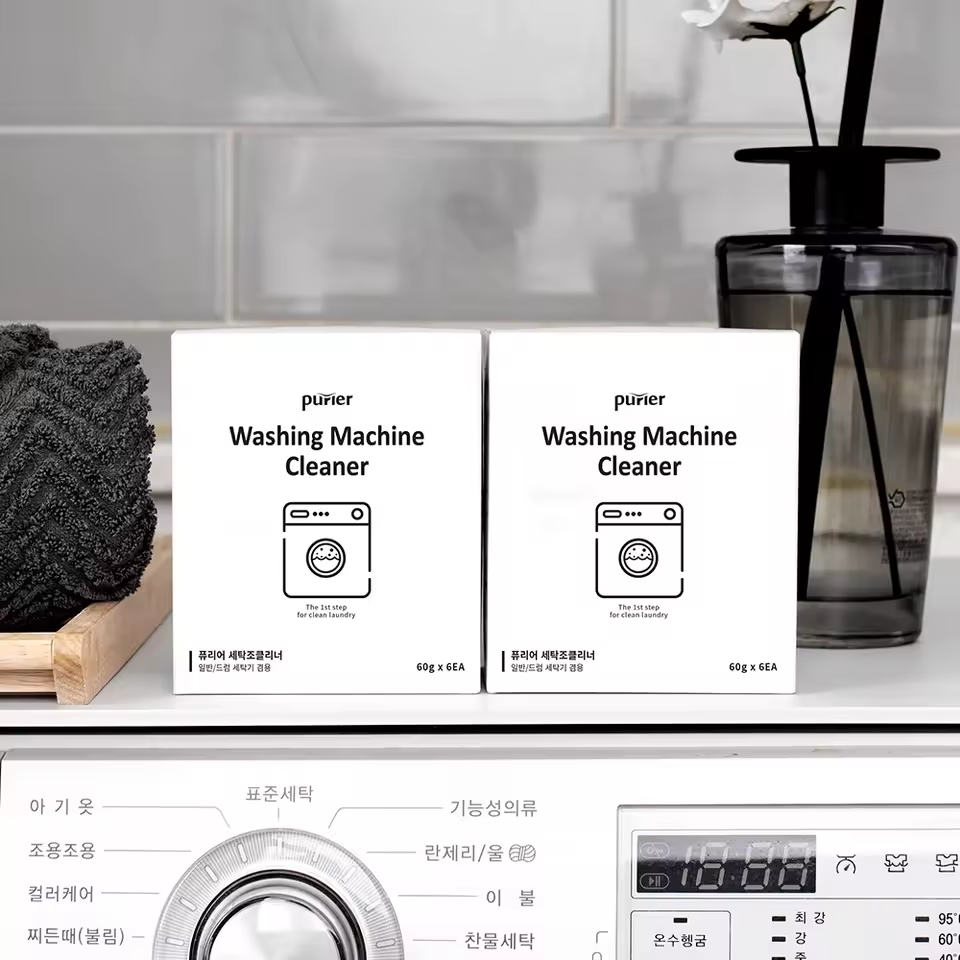 퓨리어 세탁조클리너 6회분 패키지 이미지