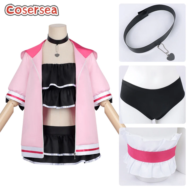 

Cosersea Komazawa Noi Cosplay Costume Cosmic Princess Kaguya! Komazawa Noi Swimsuit Halloween Women Swimwear Suit Outfit Fullset