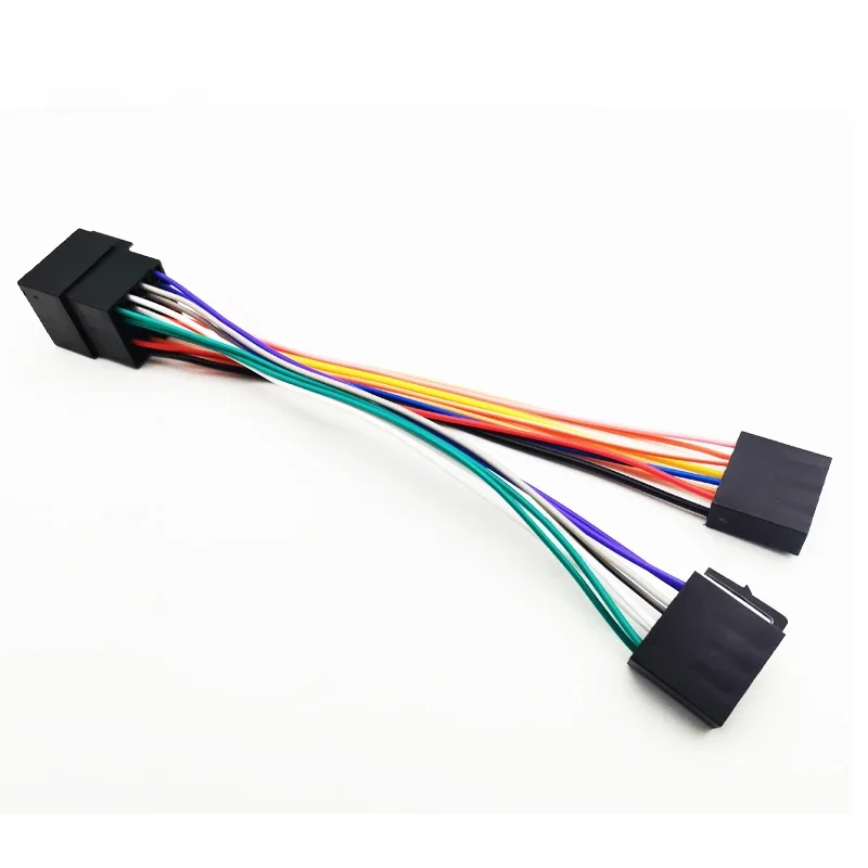 Adaptador de chicote de fios de conector ISO de 16 pinos Plug Play Cabo de fiação de extensão para