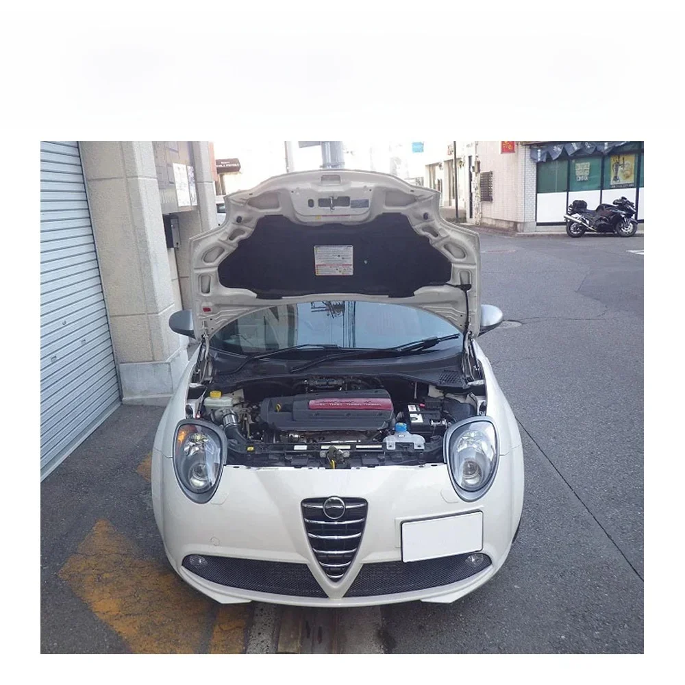 Dla 2008-2018 Alfa Romeo MiTo hatchback Przednia maska silnika Modyfikacja amortyzatorów gazowych z włókna węglowego Amortyzator sprężynowy podnośnika — zdjęcie 2