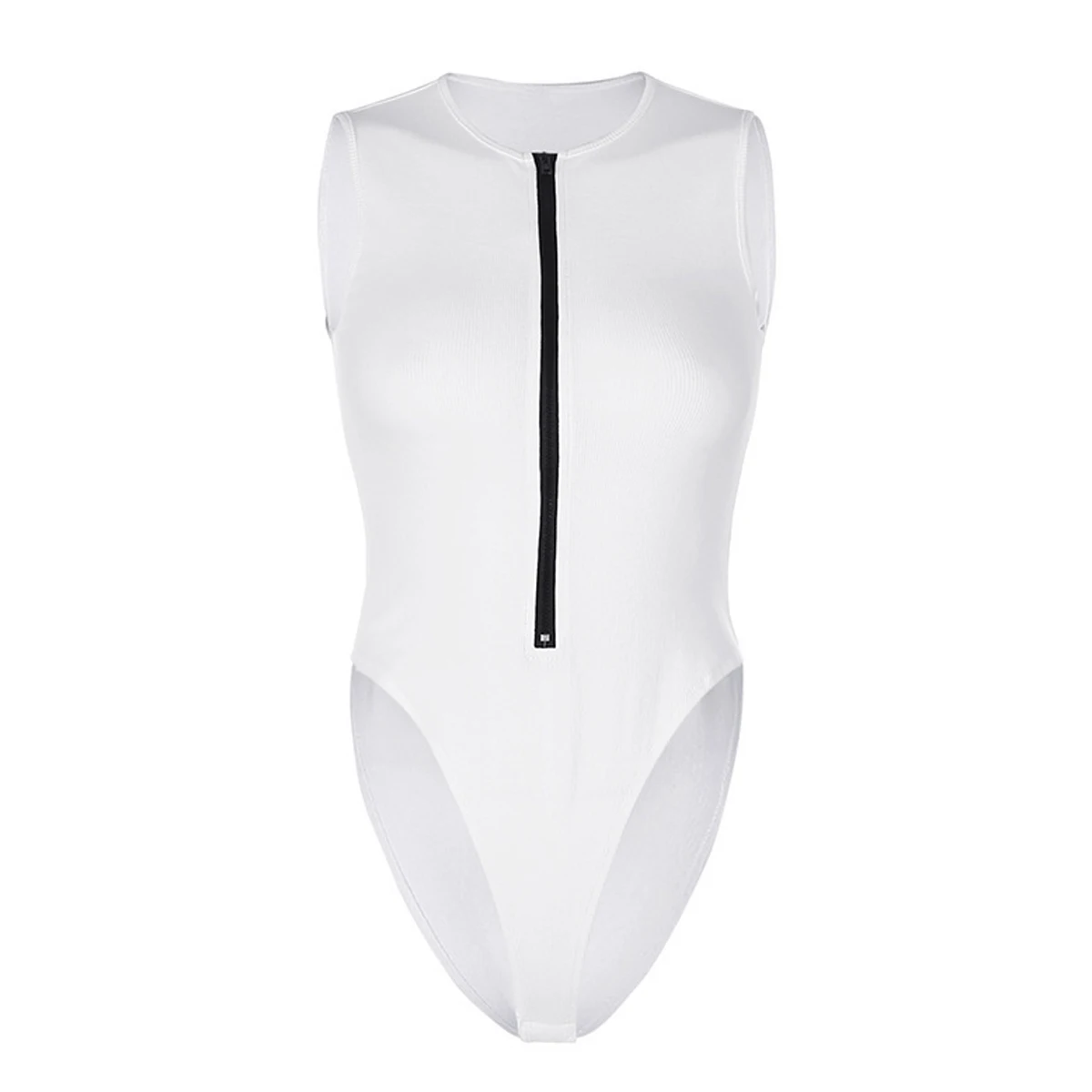 Girl's Sexy Solid Color Strapless Zipper Jumpsuit Eco-Friendly Packing