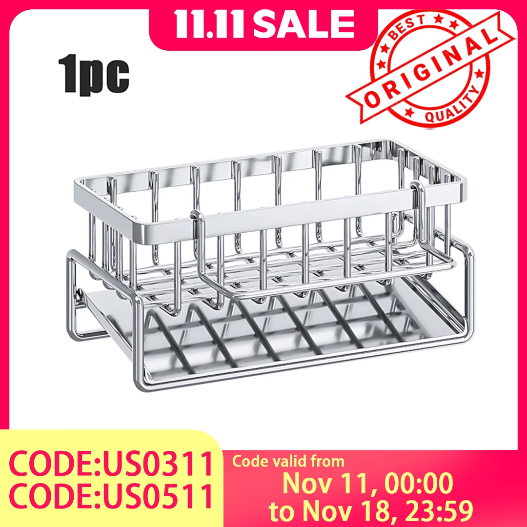 Stainless Steel Sink Drying Rack – Large Capacity, Upgraded Load-Bearing, Rust-Resistant, Nail-Free Kitchen Organizer