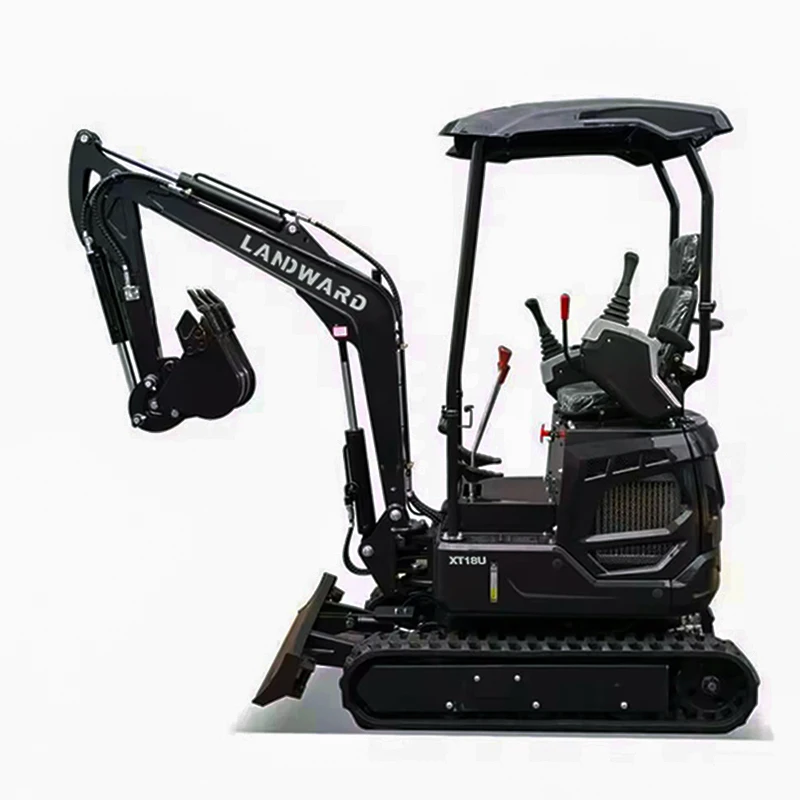 Multifunctional Chinese Crawler 1.8Ton Small Digger Hydraulic Agricultural Digger 2ton Mini Excavator With Cab customized