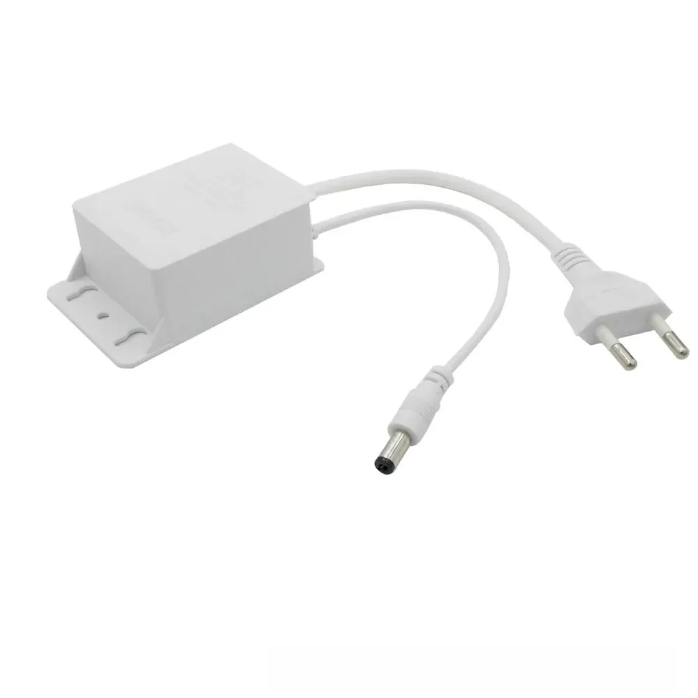 Adaptateur d'alimentation étanche de l'UE de pipeline DC12V pour les caméras de surveillance de sécurité CCTV Caméra AHD NVR DVR AC100V-240V d'entrée 5.5mm * 2.1mm