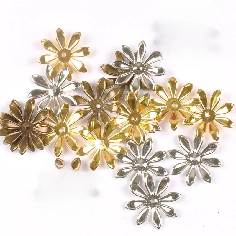 20 sztuk 26mm antyczne metalowe rzemiosła wstawki kwiatowe filigran okłady DIY ustalenia do tworzenia biżuterii rękodzieła Home Decor ykl0771 — zdjęcie 2
